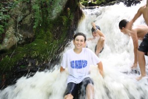 Enjoying the Falls